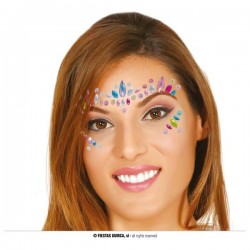 GIOIELLI ADESIVI PER IL VISO MULTICOLOR