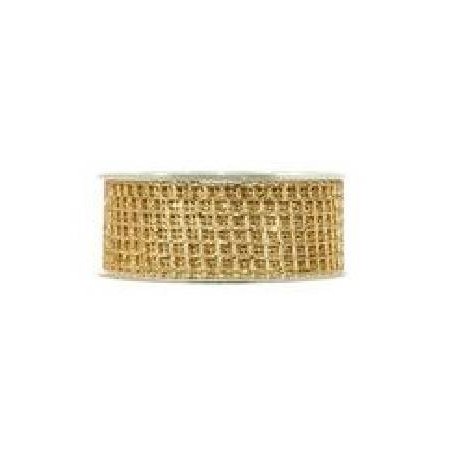 NASTRO RETE GLITTER ORO  mm40x10mt