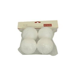 SFERA IN POLISTIROLO DECOUPAGE  ø7,5cm 4pz