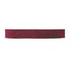 NASTRO DOUBLE VELVET mm25x30mt BORDEAUX