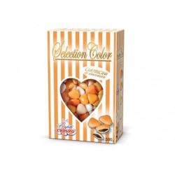 CONFETTI CIOCCOLATO CUORICINI SELECTION COLOR ARANCIO 500gr