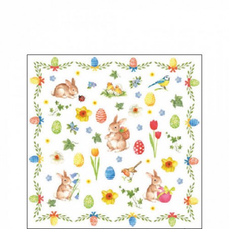 TOVAGLIOLI 25x25 PASQUA COLLAGE 20pz