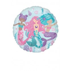 PALLONE MYLAR TONDO 17 43cm SIRENE