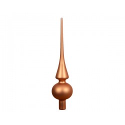 PUNTALE ALBERO IN VETRO H.26cm BRANDY MAT