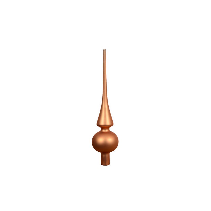 PUNTALE ALBERO IN VETRO H.26cm BRANDY MAT
