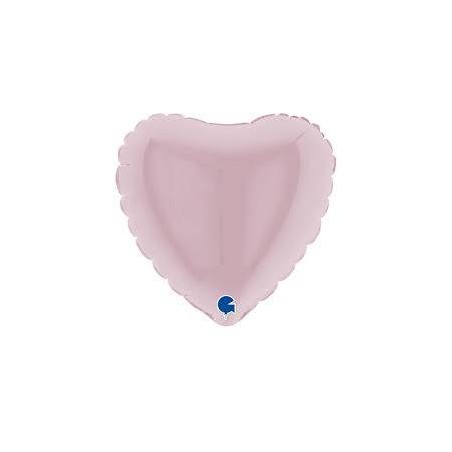 PALLONE MYLAR CUORE ROSA PASTELLO 4 10cm