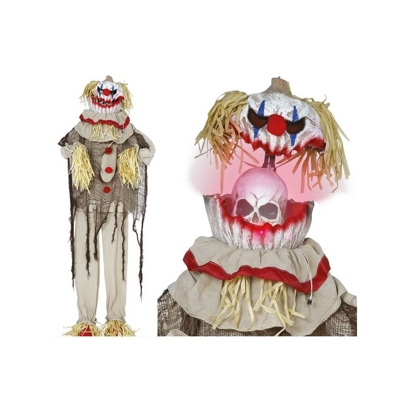 CLOWN SPAVENTAPASSERI C/LUCE SUONO E MOVIMENTO 175cm