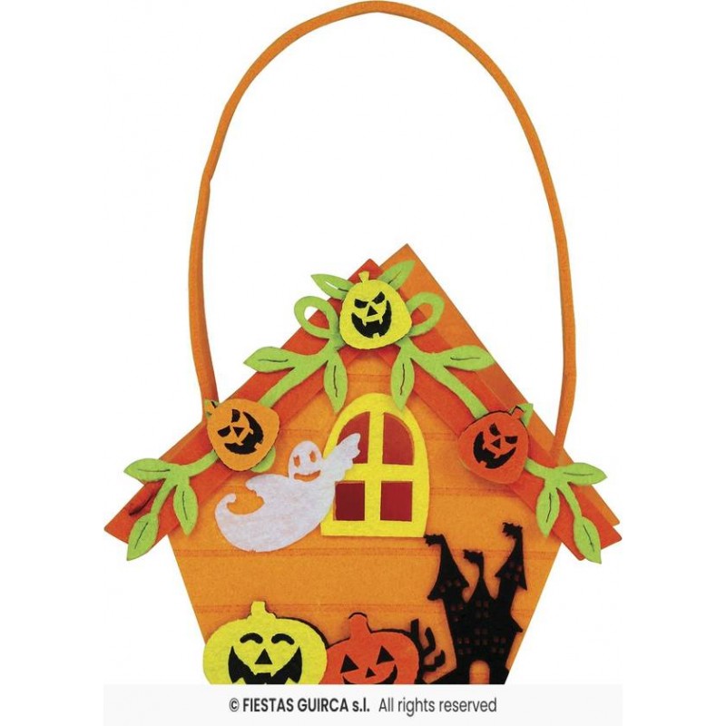 CESTINO CASA STREGA 14cm IN FELTRO