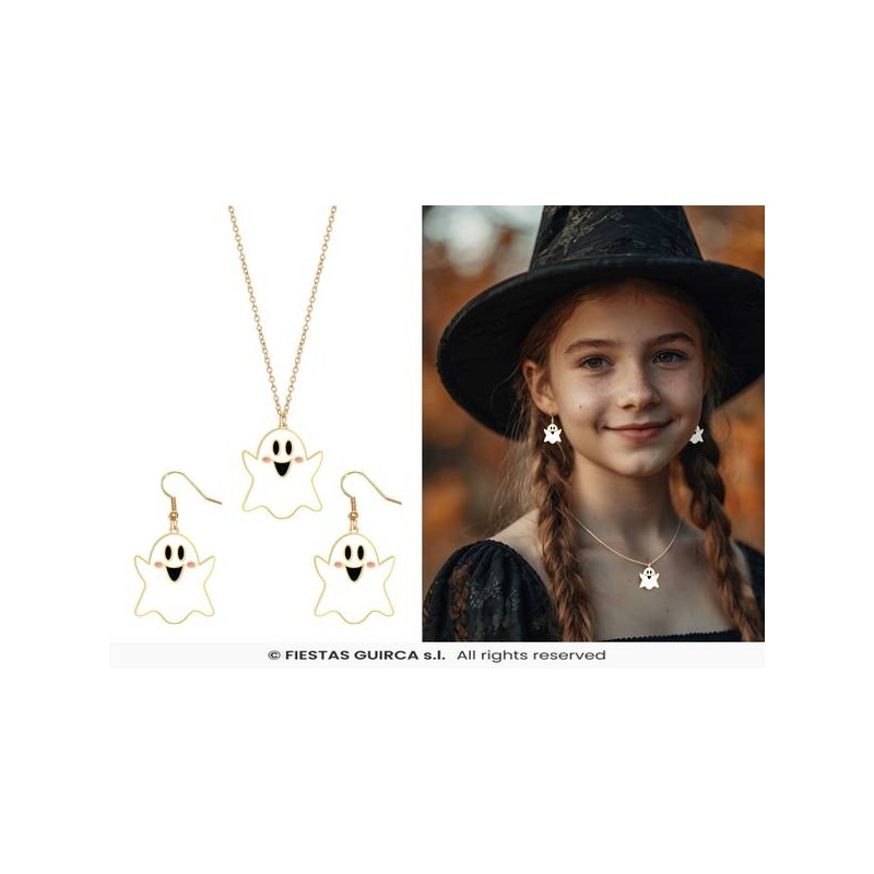 KIT ORECCHINI + COLLANA FANTASMA