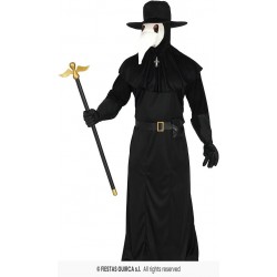 COSTUME UOMO MEDICO DELLA PESTE TG. L 52-54