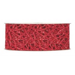 NASTRO GLITTER OCEANIA mm40x10mt ROSSO