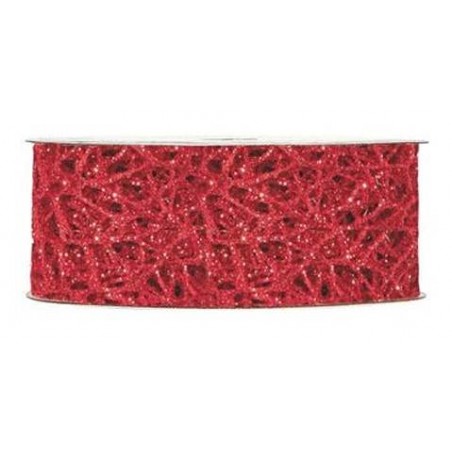 NASTRO GLITTER OCEANIA mm40x10mt ROSSO