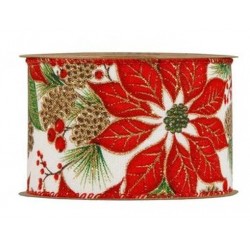 NASTRO STELLA NATALE mm63x10mt