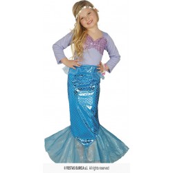 COSTUME SIRENA BIMBA 3-4 ANNI