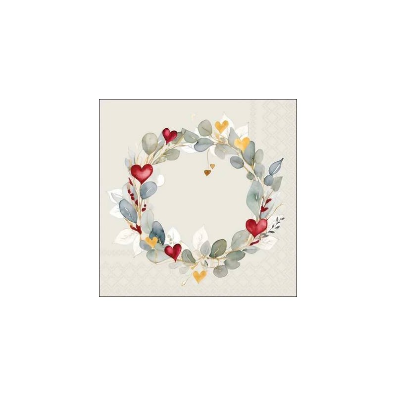 TOVAGLIOLI 33X33 CORONA EUCALIPTO VERDE 20pz