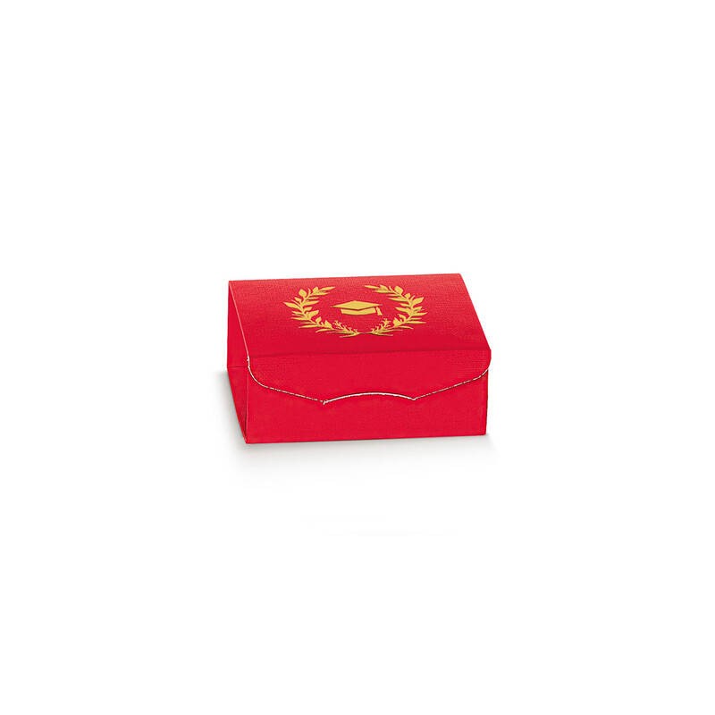 SCATOLA GIFT 7x7x3cm ST.CALDO ALLORO ROSSO 10pz