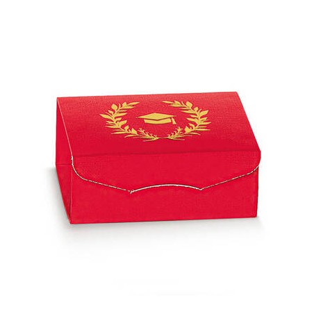 SCATOLA GIFT 7x7x3cm ST.CALDO ALLORO ROSSO 10pz