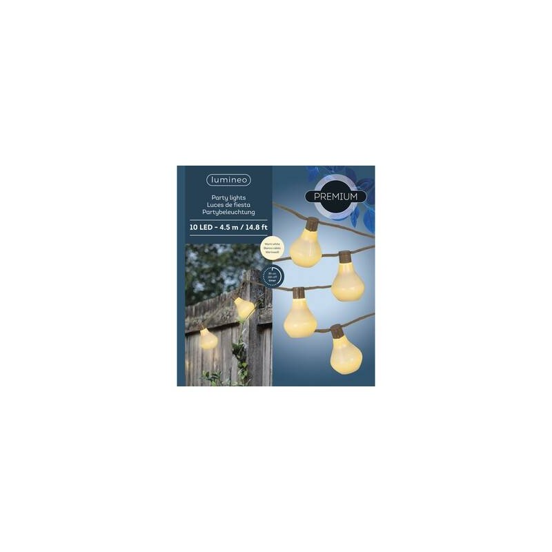 LUCI 10LED FISSA DA ESTERNO 4,5mt