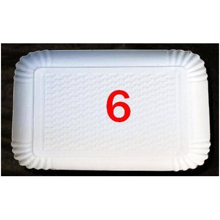 VASSOIO CARTONE BIANCO N°6 32x21 2 PEZZI
