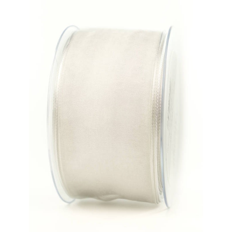 NASTRO TESSUTO CHIFFON mm60x20mt BIANCO