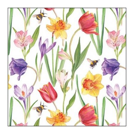 TOVAGLIOLI 33x33 FLOWERS IN SPRING 20pz