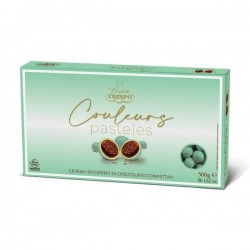 COULEURS PASTELES CEREALI RICOPERTI DI CIOCCOLATO CONFETTATI 500gr VERDE TIFFANY