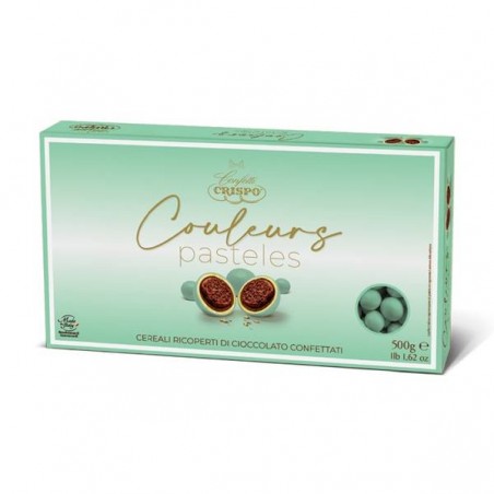 COULEURS PASTELES CEREALI RICOPERTI DI CIOCCOLATO CONFETTATI 500gr VERDE TIFFANY