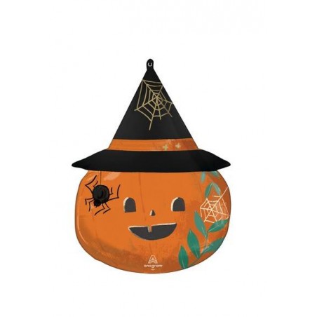 PALLONE MYLAR S/SHAPE ZUCCA C/CAPPELLO 53x66cm