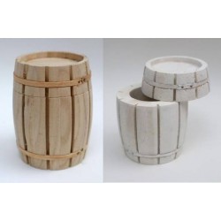 BOTTE IN LEGNO ø7x10cm NATURAL (APRIBILE PORTA VASO)