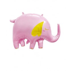 PALLONE MYLAR S/SHAPE 33 ELEFANTINO ROSA 83cm