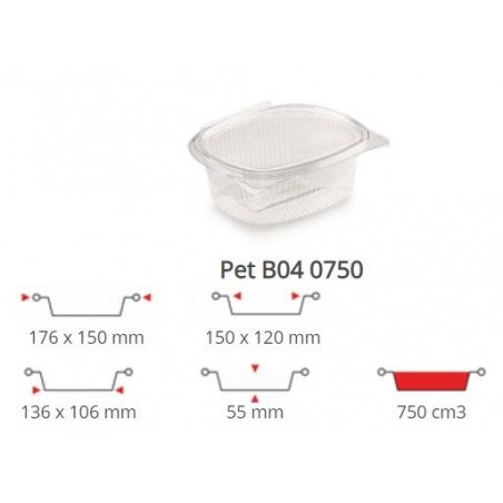 OVALINO PET 750CC 100PZ B04 CONTITAL