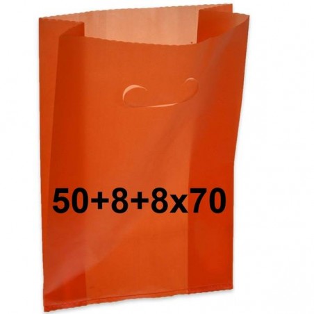 SHOPPER FAGIOLO 50+8+8x70cm 1KG ROSSO