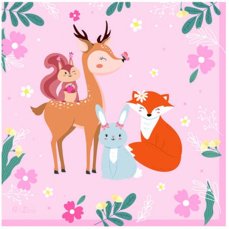 TOVAGLIOLI 33x33 HAPPY FOREST 16pz
