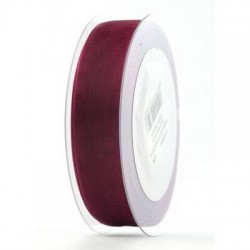 NASTRO ORGANZA mm25x50mt BORDEAUX