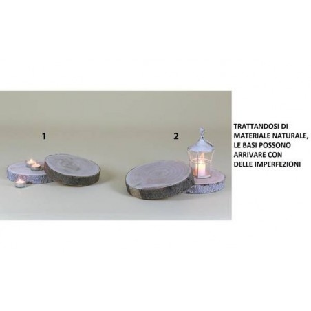 BASE LEGNO TONDA ø23 NATURALE
