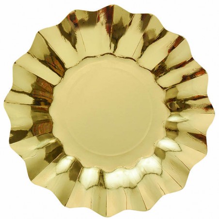 PIATTI PIANI ø27cm NEW SHAPE ORO 8pz