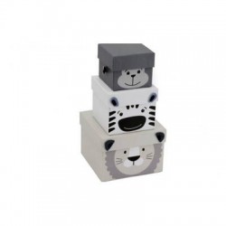SCATOLA REGALO C/COPERCHIO 7,5x7,5x8,5cm ANIMALETTO 3/3