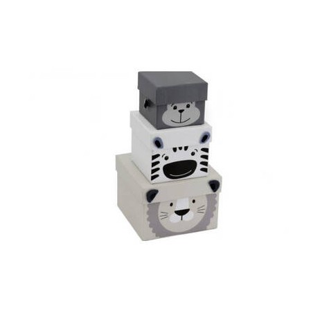 SCATOLA REGALO C/COPERCHIO 7,5x7,5x8,5cm ANIMALETTO 3/3