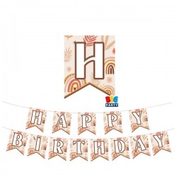 FESTONE CARTA HAPPY BIRTHDAY BOHO 300cm