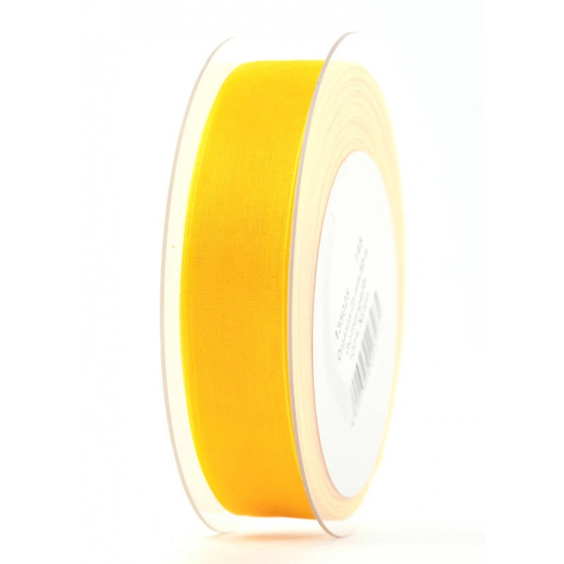NASTRO ORGANZA mm25x50mt GIALLO TUORLO