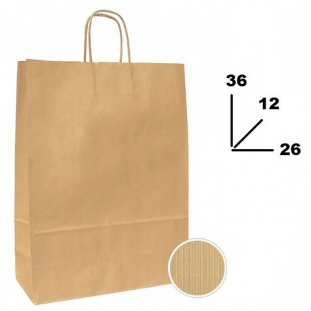 BORSA CARTA AVANA MIS.26+12x36cm