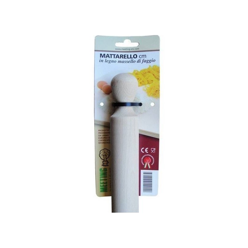 MATTARELLO IN LEGNO DI FAGGIO 38cm 938