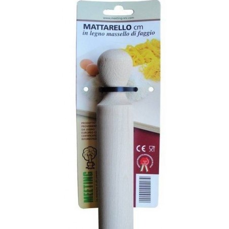 MATTARELLO IN LEGNO DI FAGGIO 38cm 938