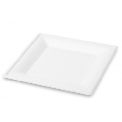 PIATTI QUADRATI POLPA 26x26cm BIODEGRADABILI 50pz BYò