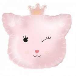 PALLONE MYLAR SAGOMATO LADY KITTY 100x82cm