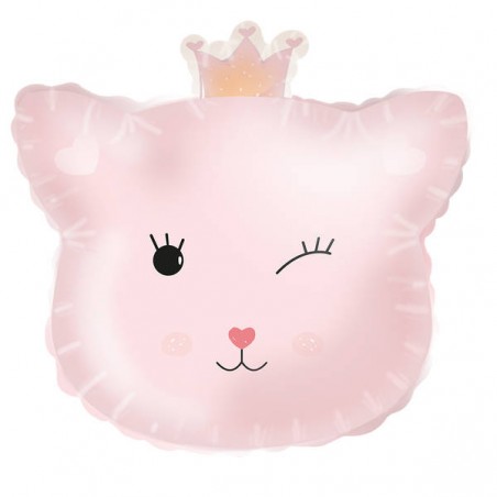 PALLONE MYLAR SAGOMATO LADY KITTY 100x82cm