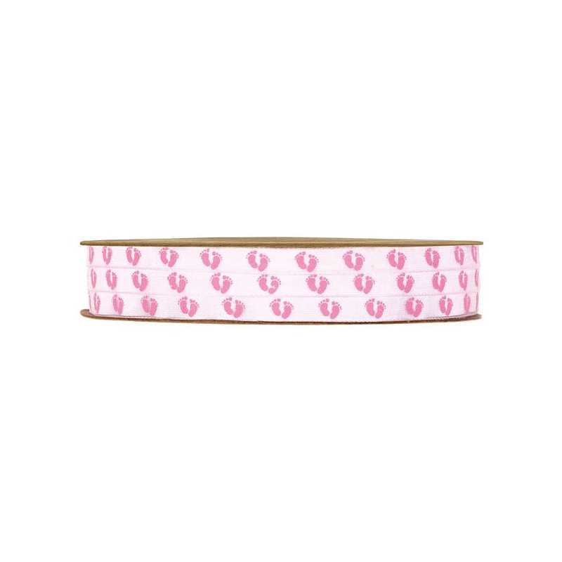 NASTRO ROSA BABY PIEDINI mm6x25mt