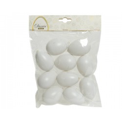 BUSTA UOVA BIANCHE C/FILO H.6cm 10pz