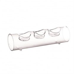 PORTA TEALIGHT 3 FUOCHI VETRO H.65 DMAX240
