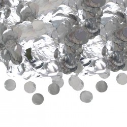 CORIANDOLI IN FOIL ø4cm 50gr ARGENTO METAL